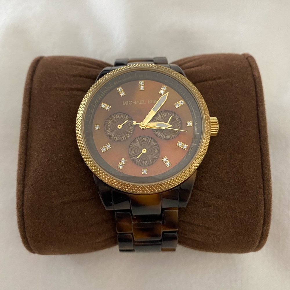 Michael Kors Tortoise Watch - image 1
